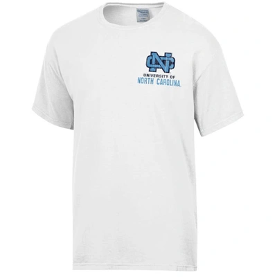 Shop Comfort Wash White North Carolina Tar Heels Vintage Logo T-shirt