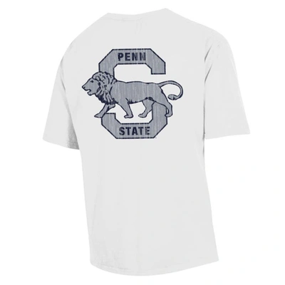 Shop Comfort Wash White Penn State Nittany Lions Vintage Logo T-shirt