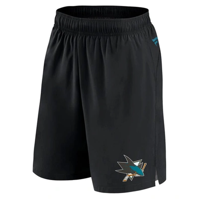 Shop Fanatics Branded  Black San Jose Sharks Authentic Pro Tech Shorts