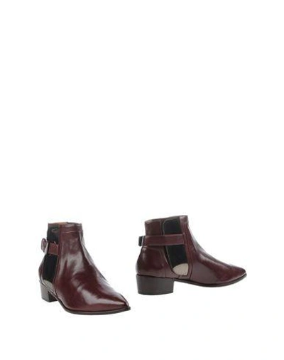 Shop Laurence Dacade Ankle Boot In Maroon