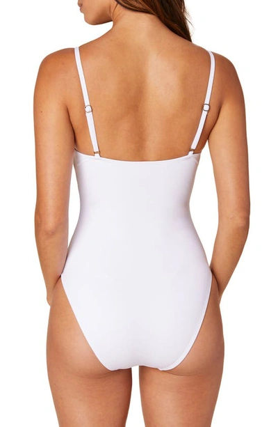 Shop Andie The Amalfi One-piece Swimsuit In White