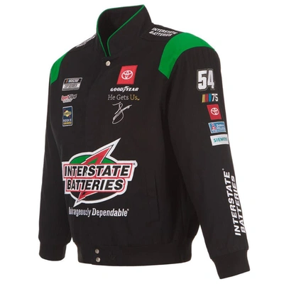 Shop Jh Design Black Ty Gibbs Interstate Batteries Twill Uniform Full-snap Jacket