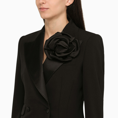 Shop Dolce & Gabbana Dolce&gabbana Black Wool Tuxedo Jacket