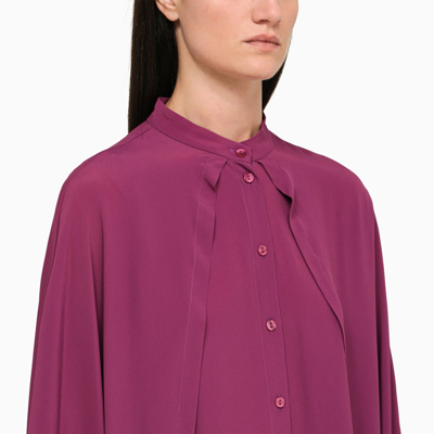 Shop Federica Tosi Peonia Silk Blend Shirt