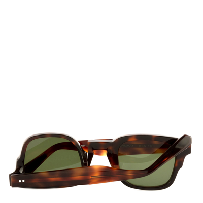 Shop Movitra Federico C12 Green Sunglasses