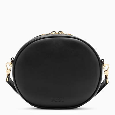 Shop Patou Black Leather Shoulder Bag