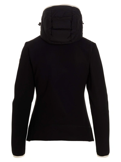 Shop Moncler Bimaterial Cardigan Sweater, Cardigans Black