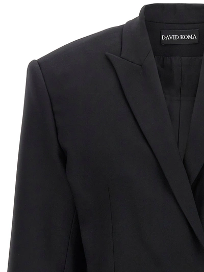 Shop David Koma Cropped Jackets Black