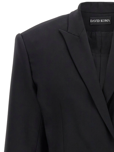 David Koma Short Blazer With Long Sleeves And Pockets