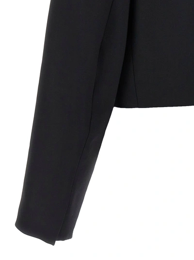 David Koma Short Blazer With Long Sleeves And Pockets
