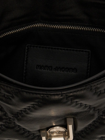 Shop Marc Jacobs The Quilted Leather J Marc Shoulder Bags Black