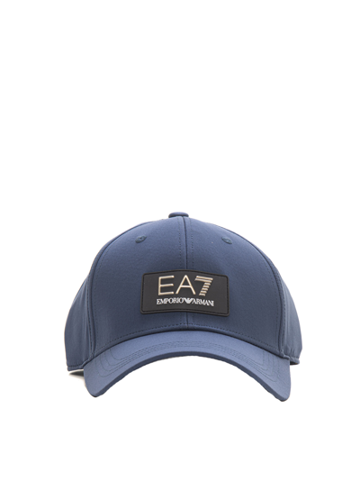 Shop Ea7 Baseball Cap In Blue