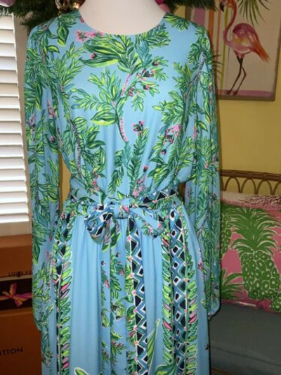 Pre-owned Lilly Pulitzer Chyanna Maxi Dress Bamboo Forest ? Size 00,8 In Multicolor