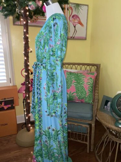 Pre-owned Lilly Pulitzer Chyanna Maxi Dress Bamboo Forest ? Size 00,8 In Multicolor
