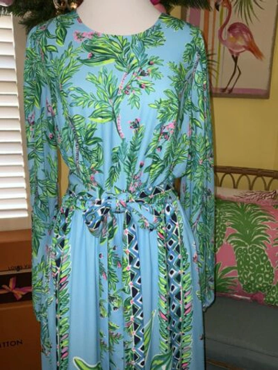Pre-owned Lilly Pulitzer Chyanna Maxi Dress Bamboo Forest ? Size 00,8 In Multicolor