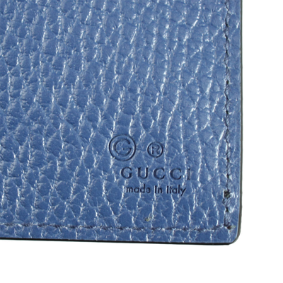 Pre-owned Gucci Brand  Men's Interlocking Black Leather Bifold Wallet 611229