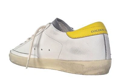 Pre-owned Golden Goose Vintage Superstar Men's Sneakers Shoes 82394 White, Orange In White - Orange