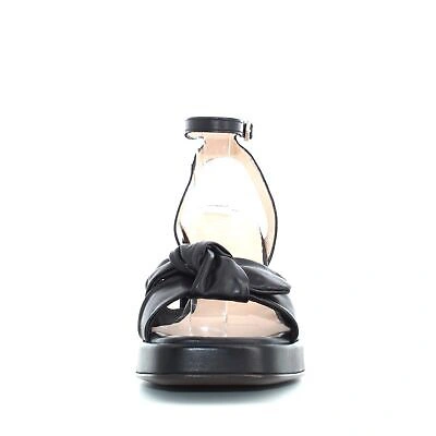 Pre-owned Wonders P23us Women's Sandals With High Heels M-5301 Sauvag Black