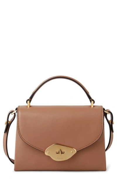 Shop Mulberry Small Lana Top Handle Crossbody Bag In Sable