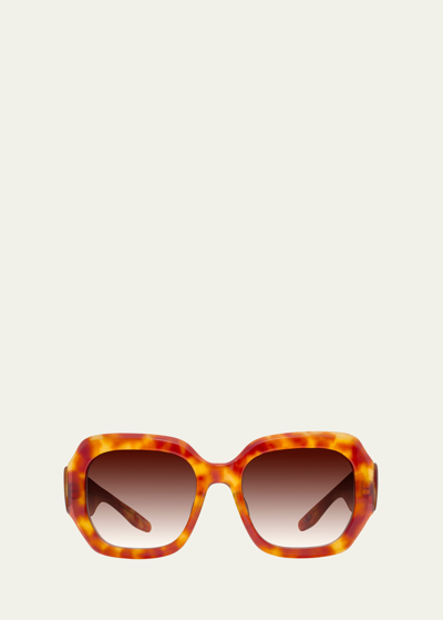 Shop Barton Perreira Jagger Gradient Zyl Square Sunglasses