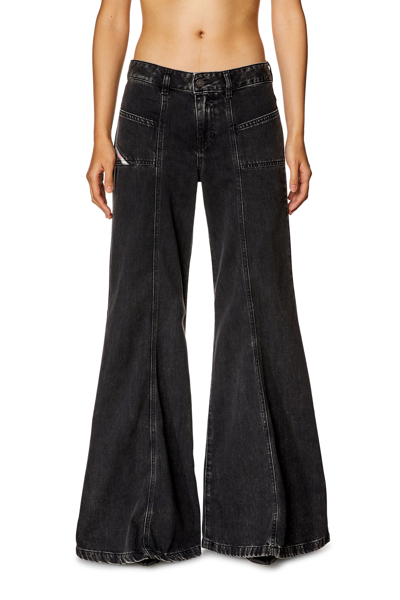Shop Diesel Bootcut And Flare Jeans In Black