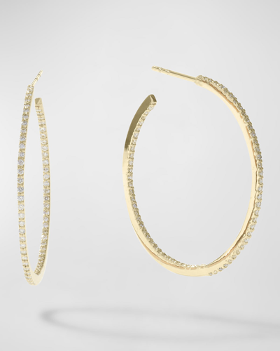 Shop Lana 32mm Flawless Diamond Hoops Earrings In Yg