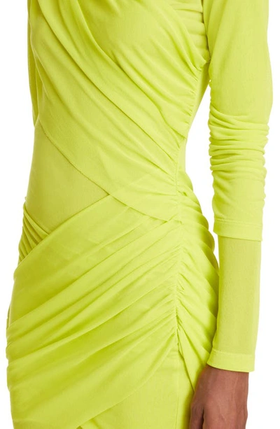 Shop Gauge81 Ula Long Sleeve Body-con Dress In Quince