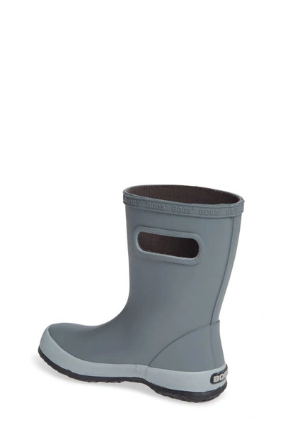 Shop Bogs Skipper Solid Waterproof Rain Boot In Gray