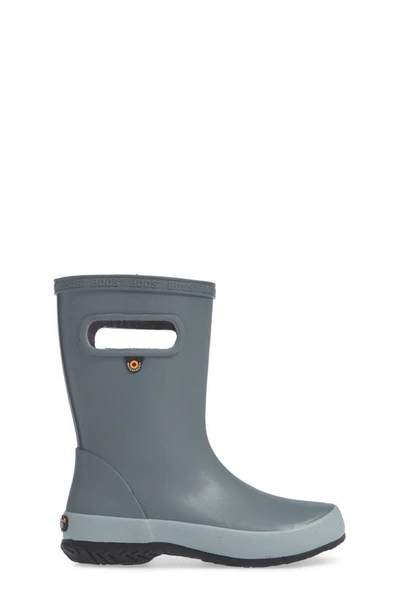 Shop Bogs Skipper Solid Waterproof Rain Boot In Gray