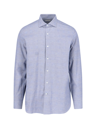 Shop Laboratorio Del Carmine Prince Of Wales Shirt In Blue