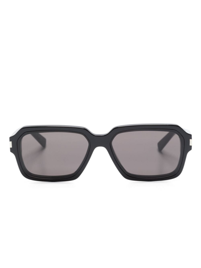 Shop Saint Laurent Sunglasses In Black  