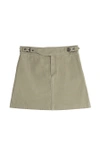 Marc By Marc Jacobs Cotton Mini Skirt In Military Green