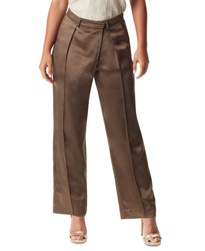 Shop Sam Edelman Women's Devyn Crossover Trousers In Chocolate Chip