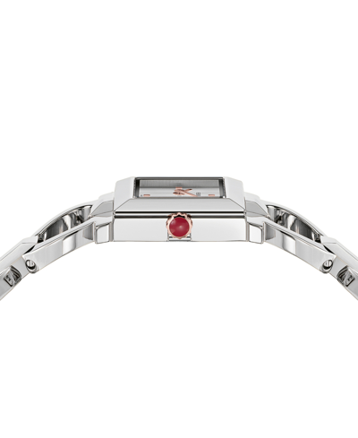 Shop Ferragamo Salvatore  Women's Swiss Silver-tone Bracelet Watch 20mm In Stainless Steel