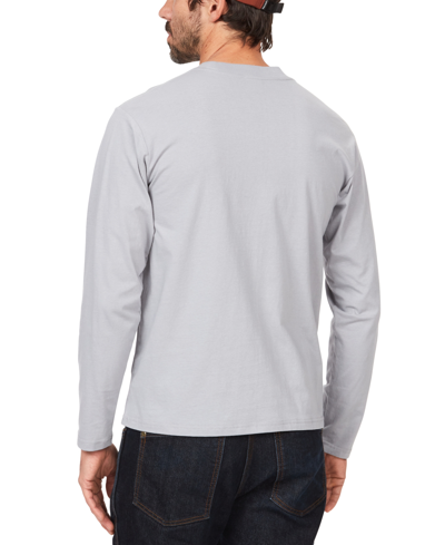 Shop Marmot Men's Coastal Logo Graphic Long-sleeve T-shirt In Sleet