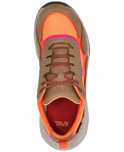 Shop Teva Women's Geotrecca Low Rp Sneakers In Honey Brown,coral Rose