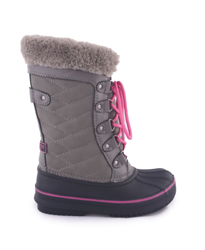 Shop London Fog Little Girls Winter Boot In Gray