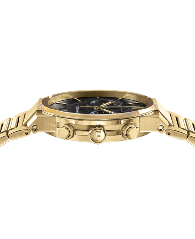 Ferragamo Sapphire Chrono Bracelet Watch In Ip Yellow Gold