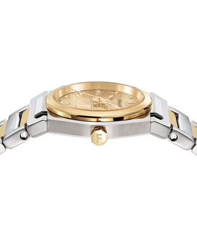 Shop Ferragamo Salvatore  Women's Swiss Vega Holiday Capsule Two-tone Stainless Steel Bracelet Watch 28mm In Two Tone