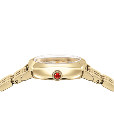 Shop Ferragamo Salvatore  Women's Swiss Gold-tone Stainless Steel Bracelet Watch 23mm In Ip Yellow Gold