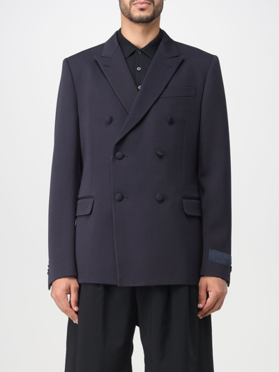 Valentino Sartorial Double-breasted Jacket In Blue