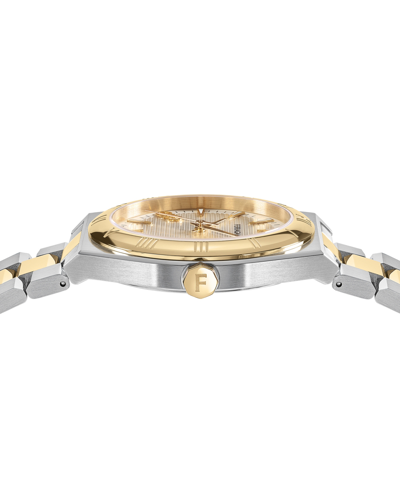 Shop Ferragamo Salvatore  Men's Swiss Vega Upper East Two-tone Stainless Steel Bracelet Watch 40mm In Two Tone