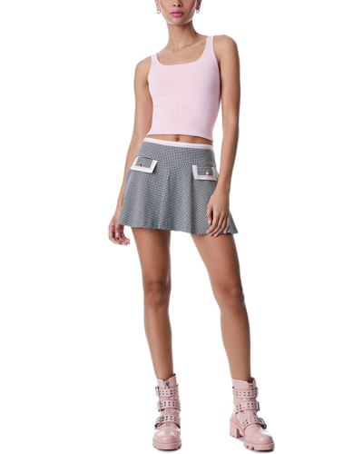 Alice And Olivia Alice + Olivia Sim Drop-waist Fit Flare Mini Skirt