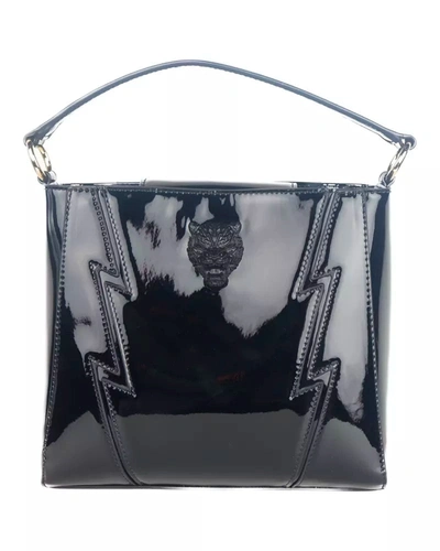 Plein Sport Black Polyethylene Crossbody Bag In Black