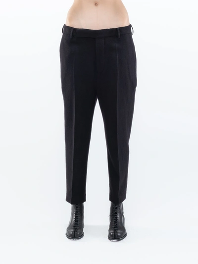 Shop Rick Owens Cropped Astaires In Black