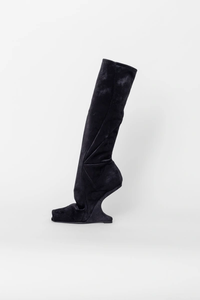 Shop Rick Owens Lilies Cantilever Boot In 40