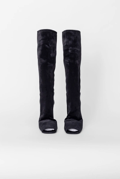 Shop Rick Owens Lilies Cantilever Boot In 40