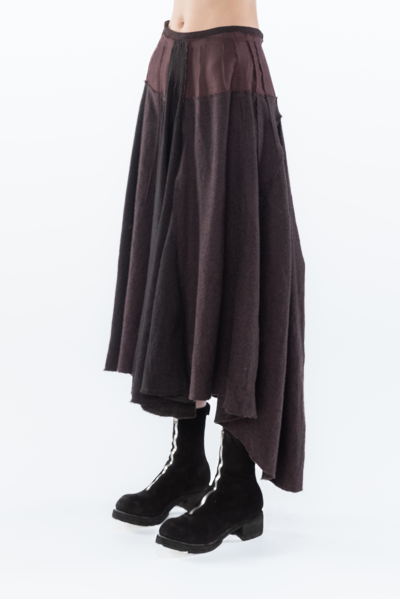 Shop Ziggy Chen Asym Deconstructed Skirt In 38