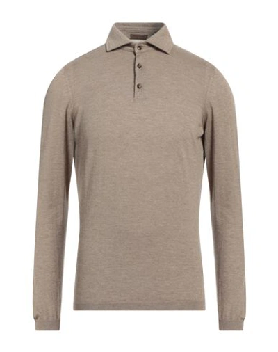 Shop Stile Latino Man Sweater Light Brown Size 46 Cashmere In Beige
