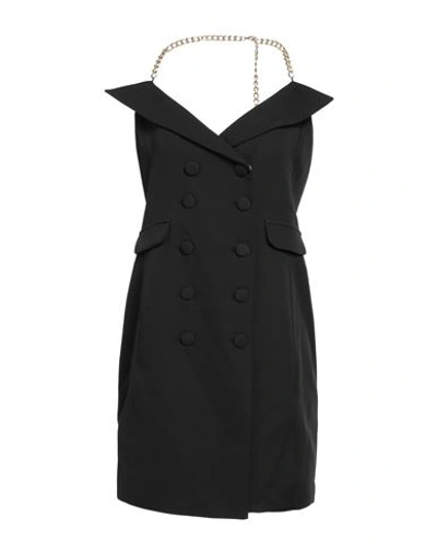 Cristinaeffe Woman Midi Dress Black Size S Polyester, Elastane In Black